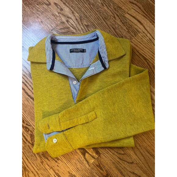 Gocce di Byron Portovenere Men’s XXL Cotton Citron Pullover Made In Italy EUC - Picture 1 of 15